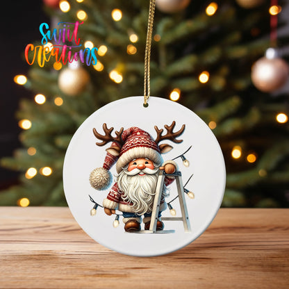 Santa Christmas UV DTF Ornament Transfer | O-1107 - Swiit Creations
