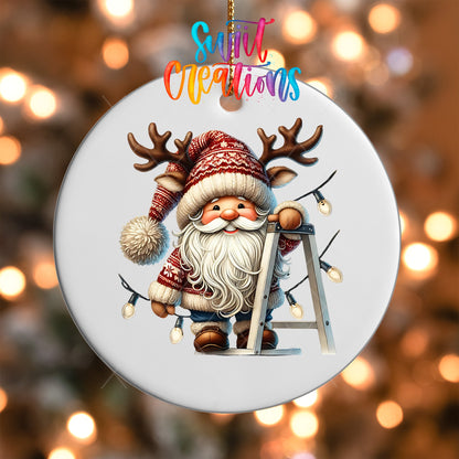 Santa Christmas UV DTF Ornament Transfer | O-1107 - Swiit Creations