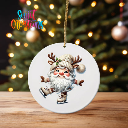 Santa Christmas UV DTF Ornament Transfer | O-1109 - Swiit Creations