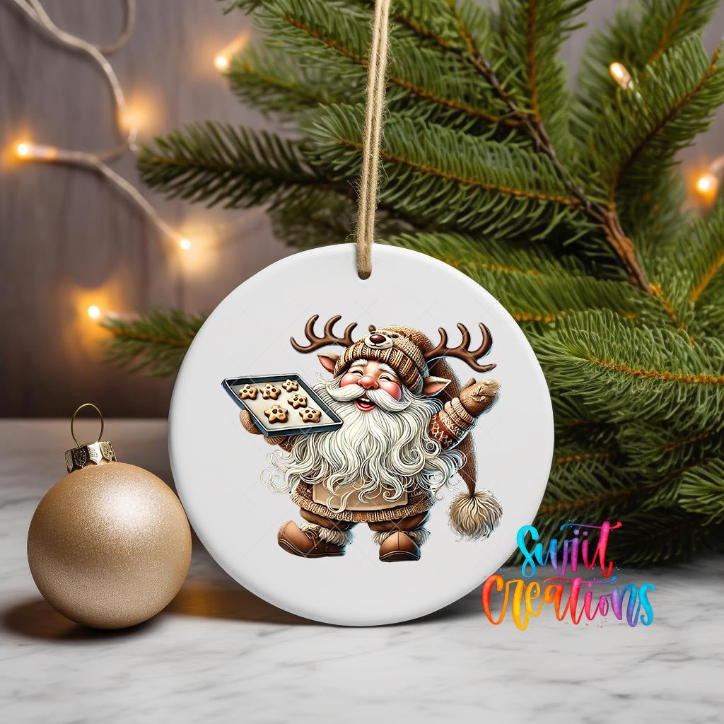 Santa Christmas UV DTF Ornament Transfer | O-1112 - Swiit Creations