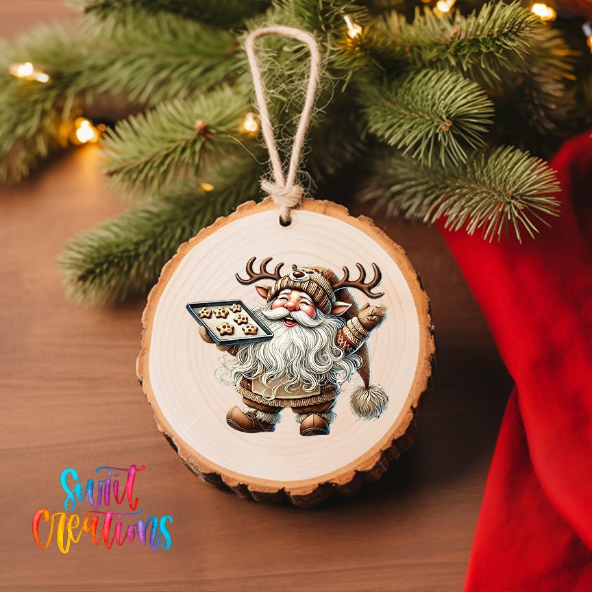 Santa Christmas UV DTF Ornament Transfer | O-1112 - Swiit Creations