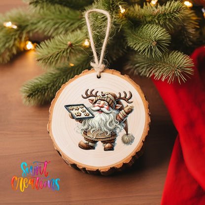Santa Christmas UV DTF Ornament Transfer | O-1112 - Swiit Creations