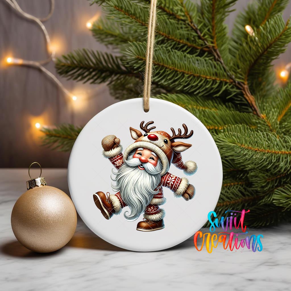 Santa Christmas UV DTF Ornament Transfer | O-1114 - Swiit Creations