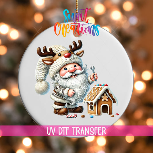 Santa Christmas UV DTF Ornament Transfer | O-1116 - Swiit Creations