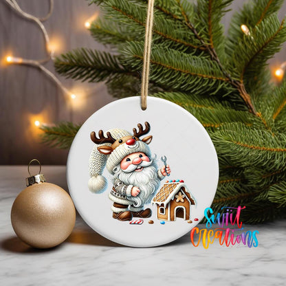 Santa Christmas UV DTF Ornament Transfer | O-1116 - Swiit Creations