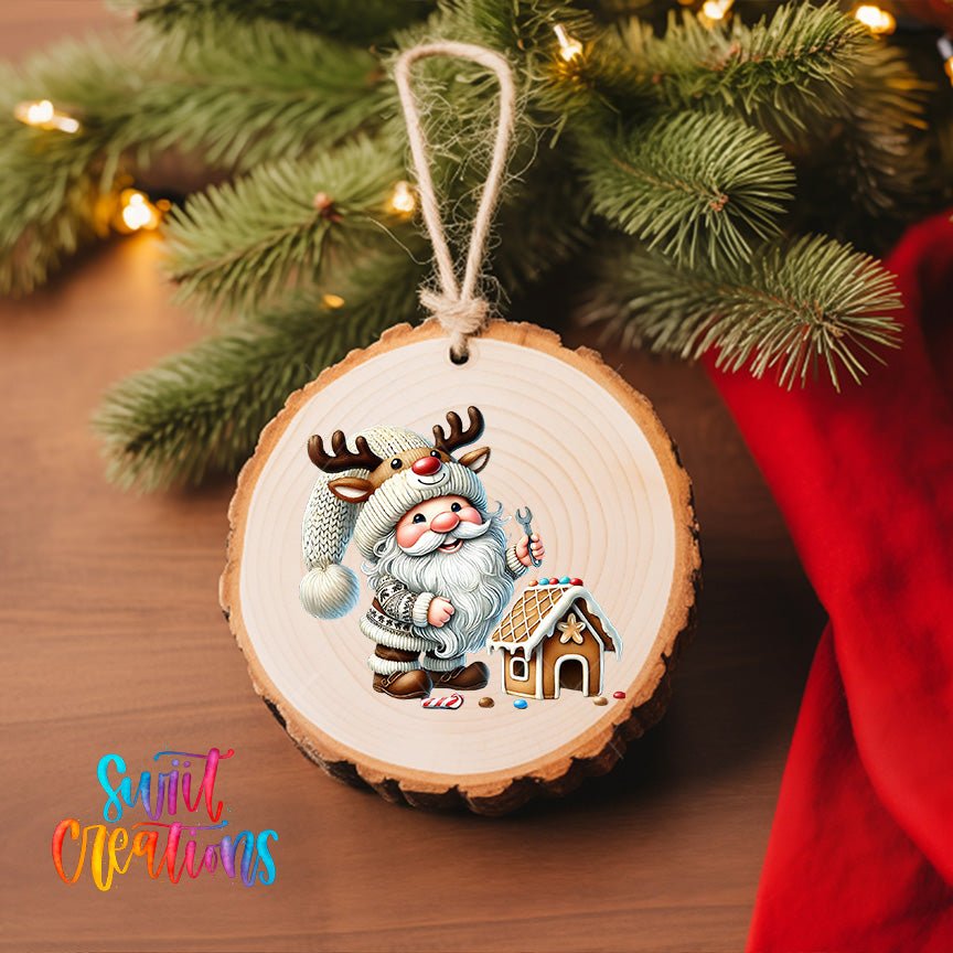 Santa Christmas UV DTF Ornament Transfer | O-1116 - Swiit Creations