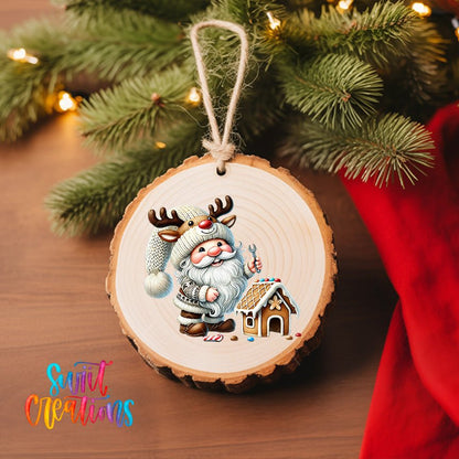 Santa Christmas UV DTF Ornament Transfer | O-1116 - Swiit Creations