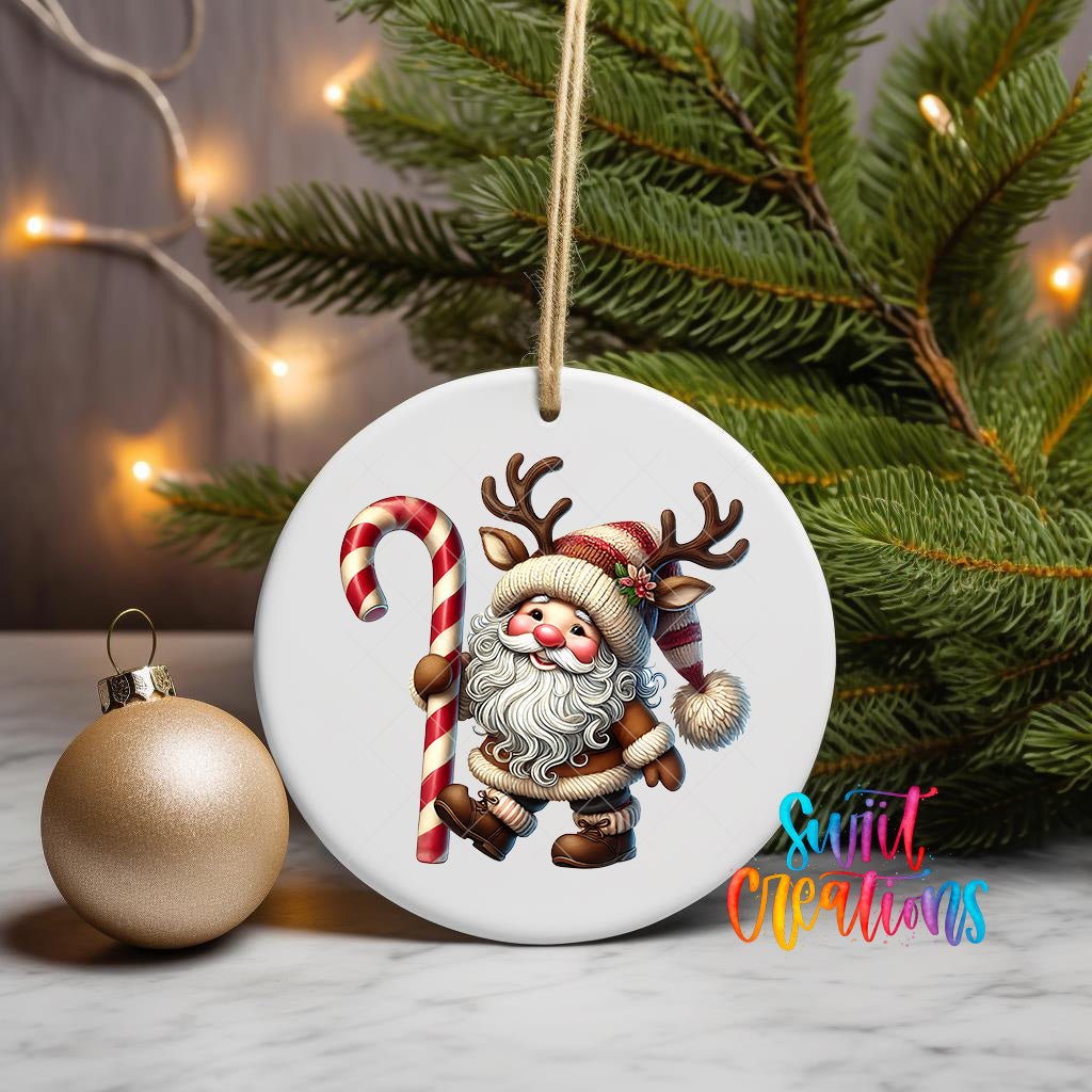 Santa Christmas UV DTF Ornament Transfer | O-1117 - Swiit Creations