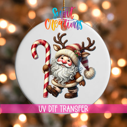 Santa Christmas UV DTF Ornament Transfer | O-1117 - Swiit Creations