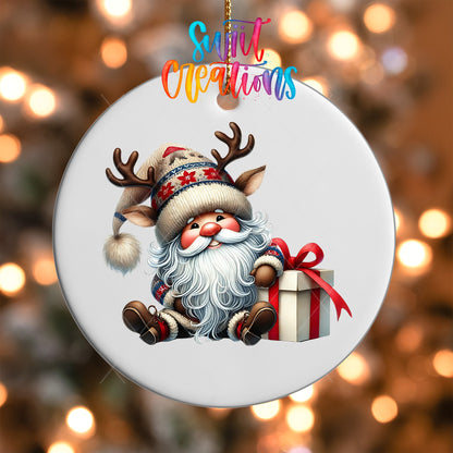 Santa Christmas UV DTF Ornament Transfer | O-1118 - Swiit Creations