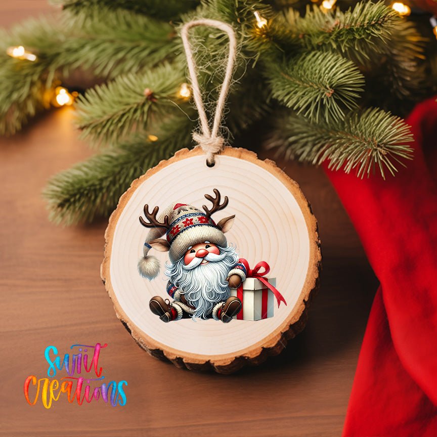 Santa Christmas UV DTF Ornament Transfer | O-1118 - Swiit Creations
