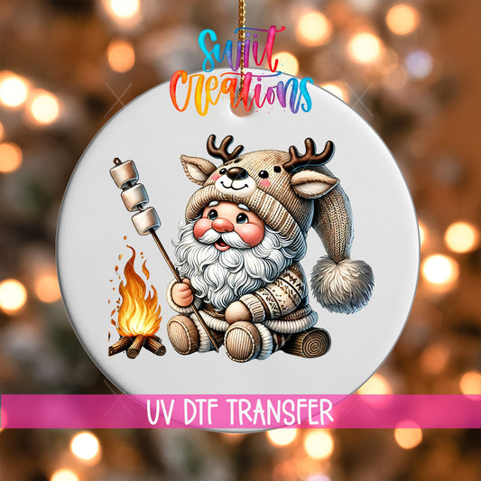 Santa Christmas UV DTF Ornament Transfer | O-1119 - Swiit Creations