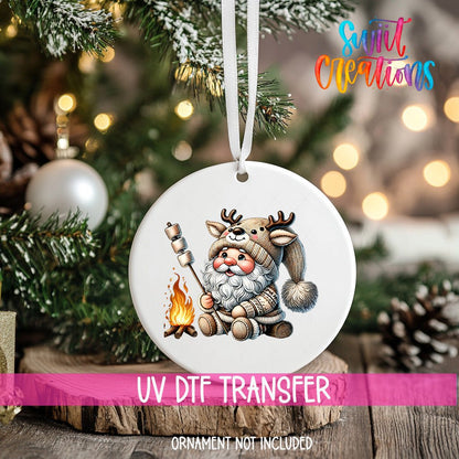Santa Christmas UV DTF Ornament Transfer | O-1119 - Swiit Creations