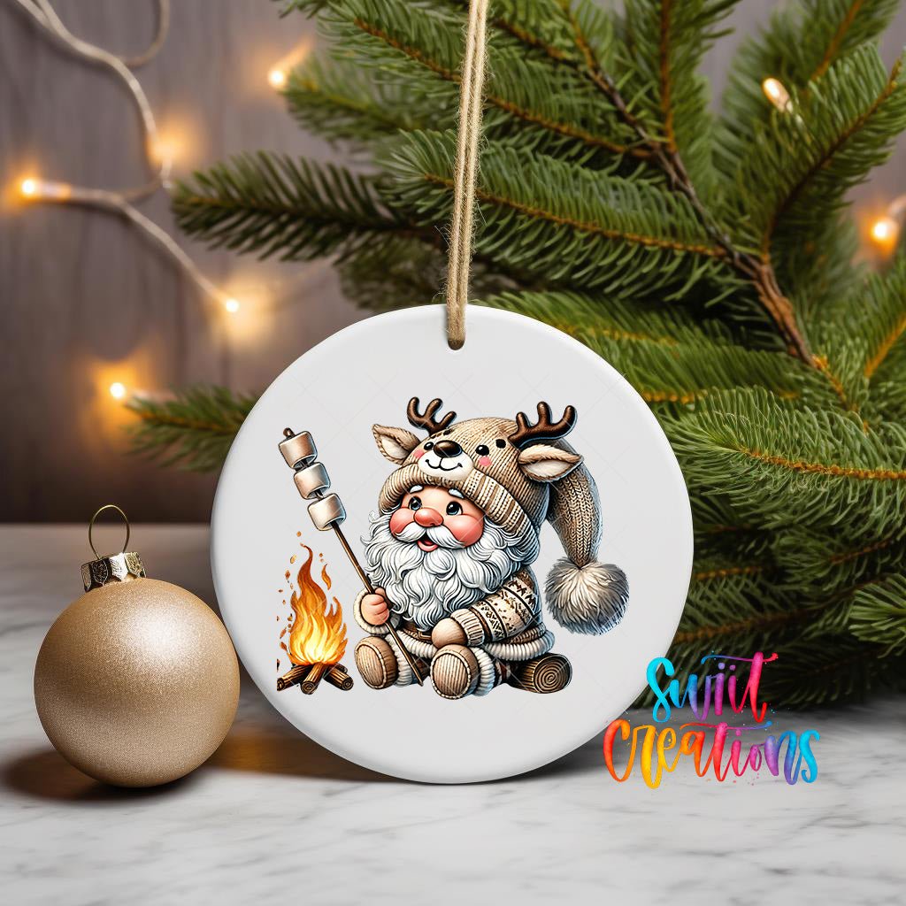 Santa Christmas UV DTF Ornament Transfer | O-1119 - Swiit Creations
