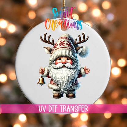 Santa Christmas UV DTF Ornament Transfer | O-1122 - Swiit Creations