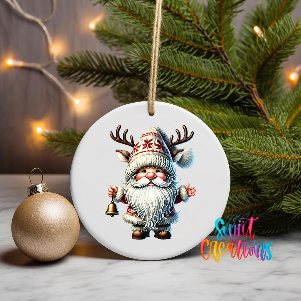 Santa Christmas UV DTF Ornament Transfer | O-1122 - Swiit Creations