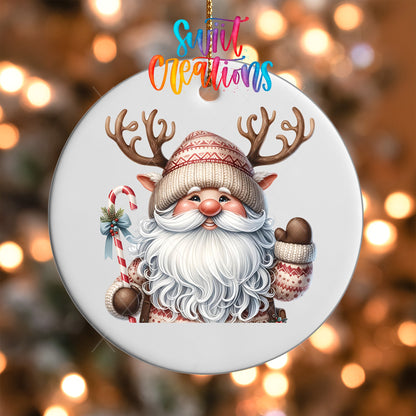 Santa Christmas UV DTF Ornament Transfer | O-1123 - Swiit Creations