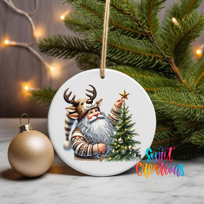 Santa Christmas UV DTF Ornament Transfer | O-1124 - Swiit Creations
