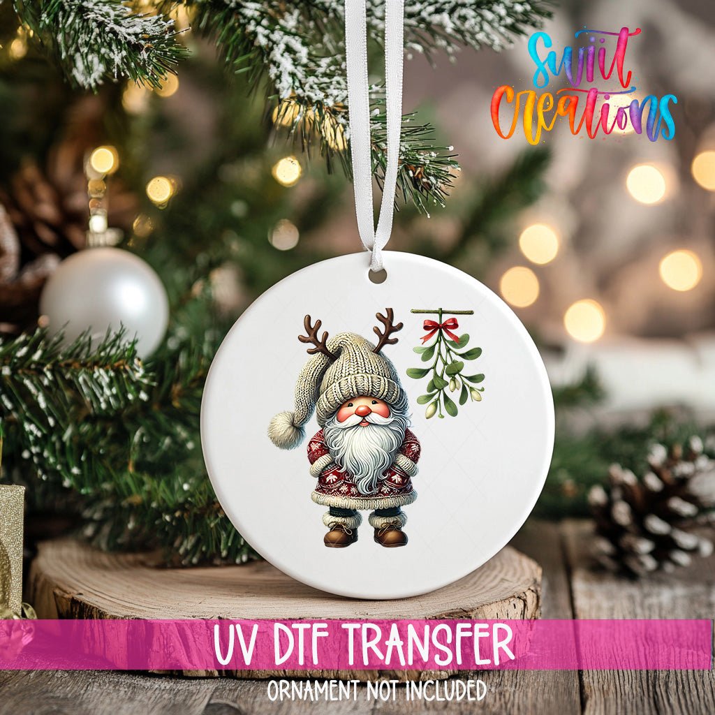 Santa Christmas UV DTF Ornament Transfer | O-1125 - Swiit Creations