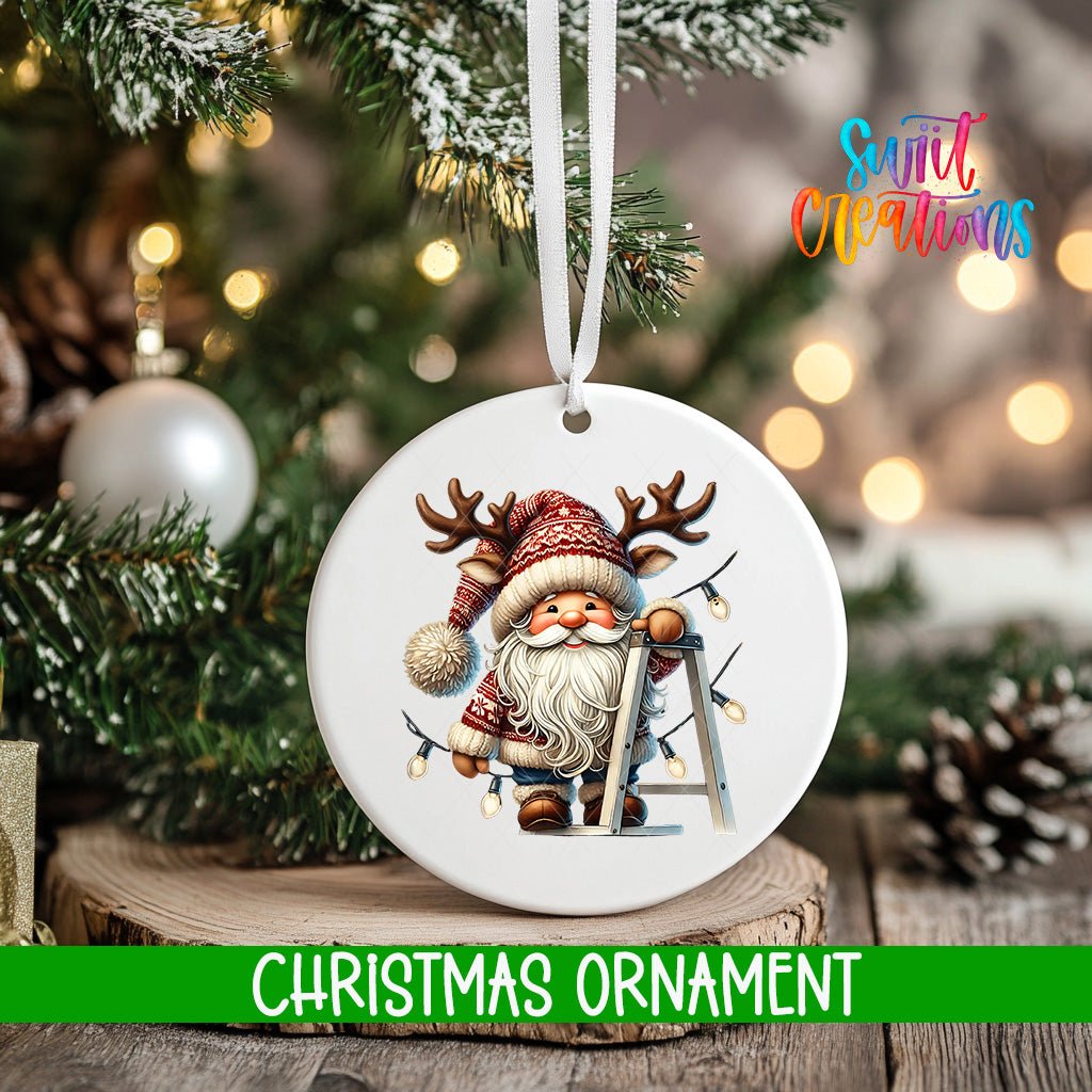 Santa Personalized Christmas Ornament | O1107 - Swiit Creations