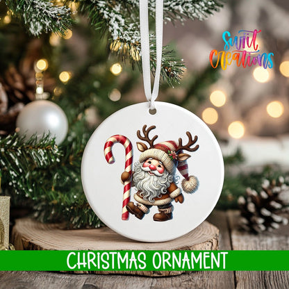 Santa Personalized Christmas Ornament | O1117 - Swiit Creations