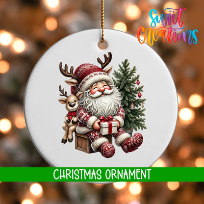 Santa Personalized Christmas Ornament | O1121 - Swiit Creations