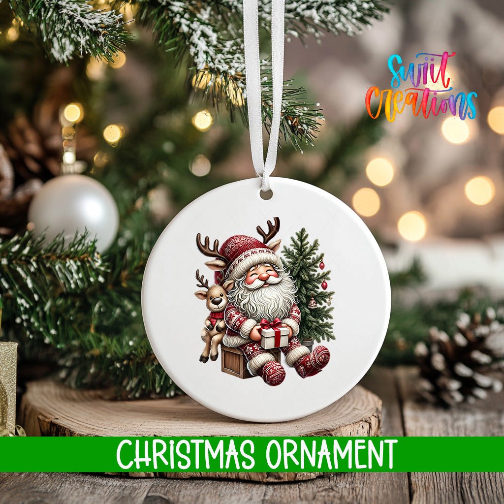 Santa Personalized Christmas Ornament | O1121 - Swiit Creations