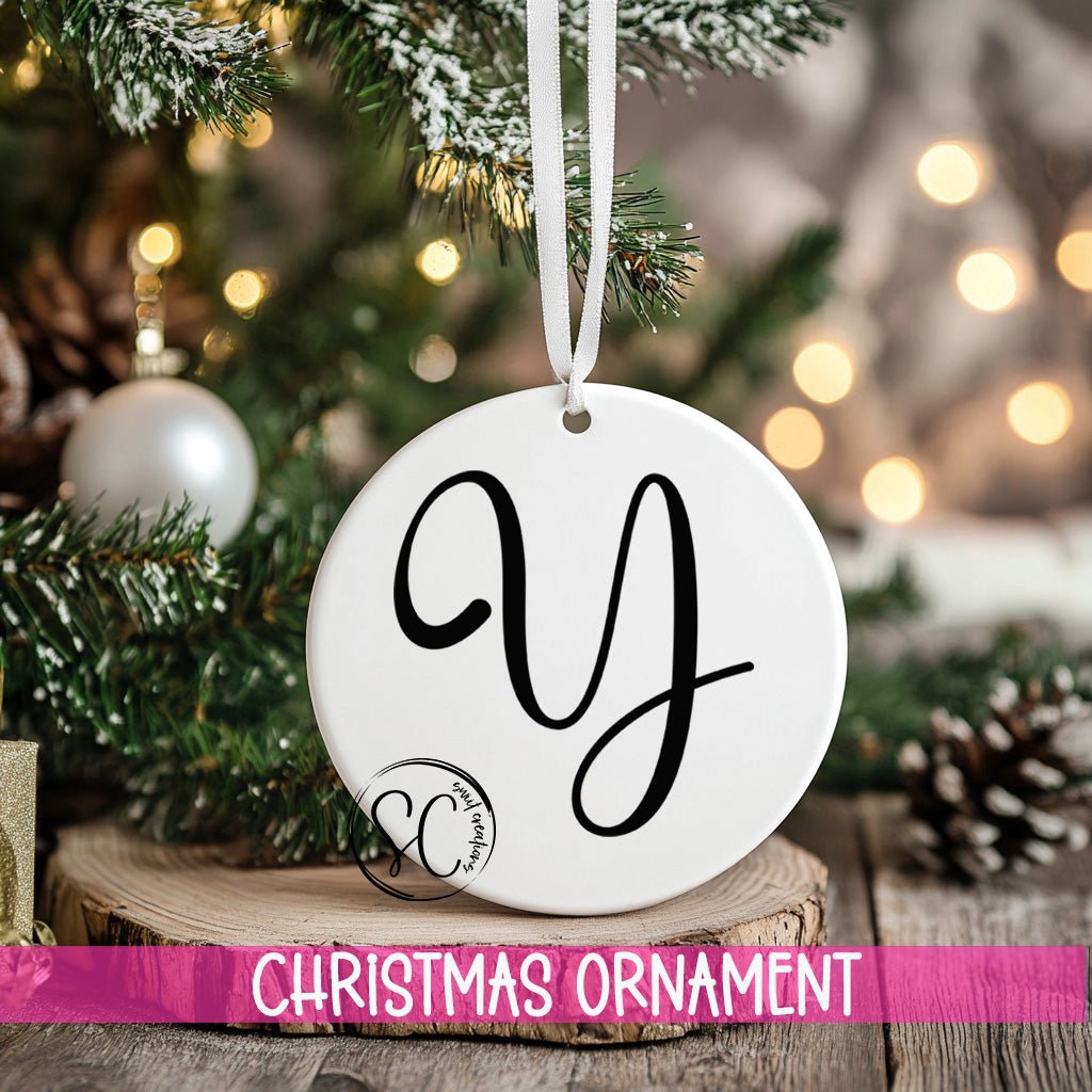 Script Christmas Personalized Christmas Ornament CF12 - Swiit Creations
