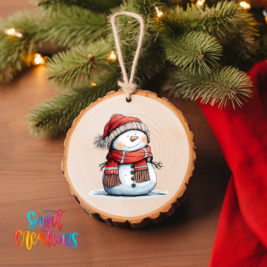 Snowman Christmas UV DTF Ornament Transfer | O-1294 - Swiit Creations