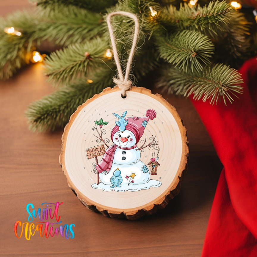 Snowman Snow Days | Christmas UV DTF Ornament Transfer | O-1196 - Swiit Creations