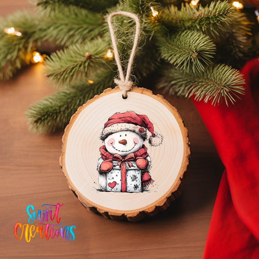 Snowman UV DTF Ornament Transfer | O-1279 - Swiit Creations