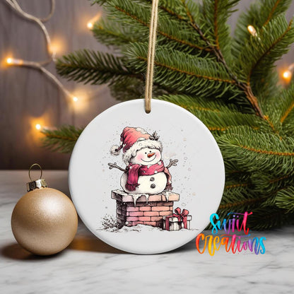 Snowman UV DTF Ornament Transfer | O-1281 - Swiit Creations