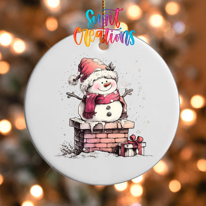 Snowman UV DTF Ornament Transfer | O-1281 - Swiit Creations