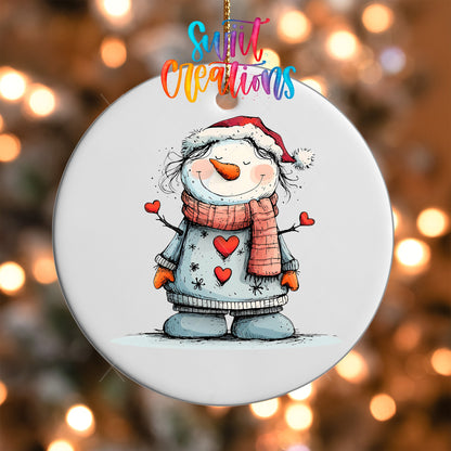 Snowman UV DTF Ornament Transfer | O-1283 - Swiit Creations