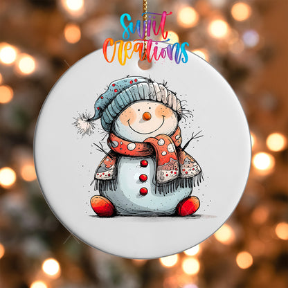 Snowman UV DTF Ornament Transfer | O-1285 - Swiit Creations