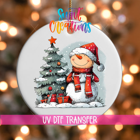 Snowman UV DTF Ornament Transfer | O-1288 - Swiit Creations