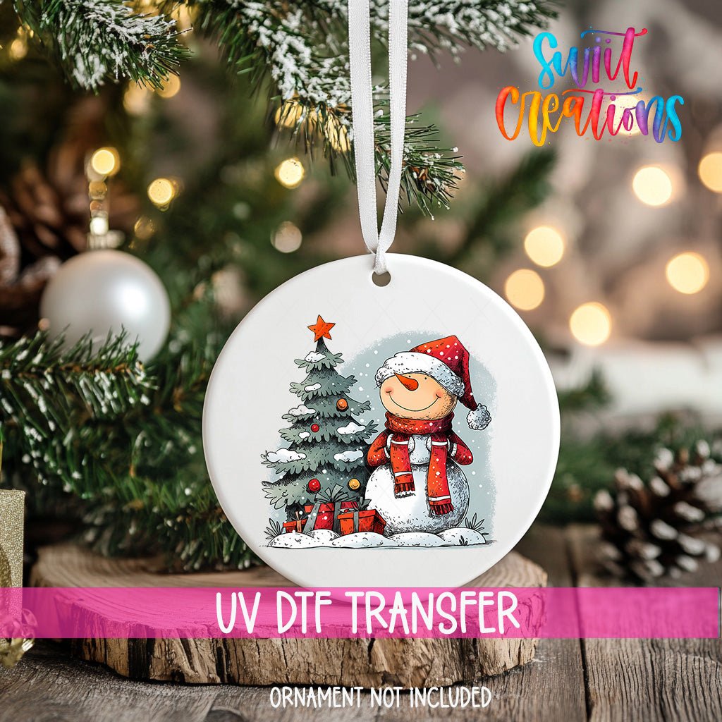 Snowman UV DTF Ornament Transfer | O-1288 - Swiit Creations