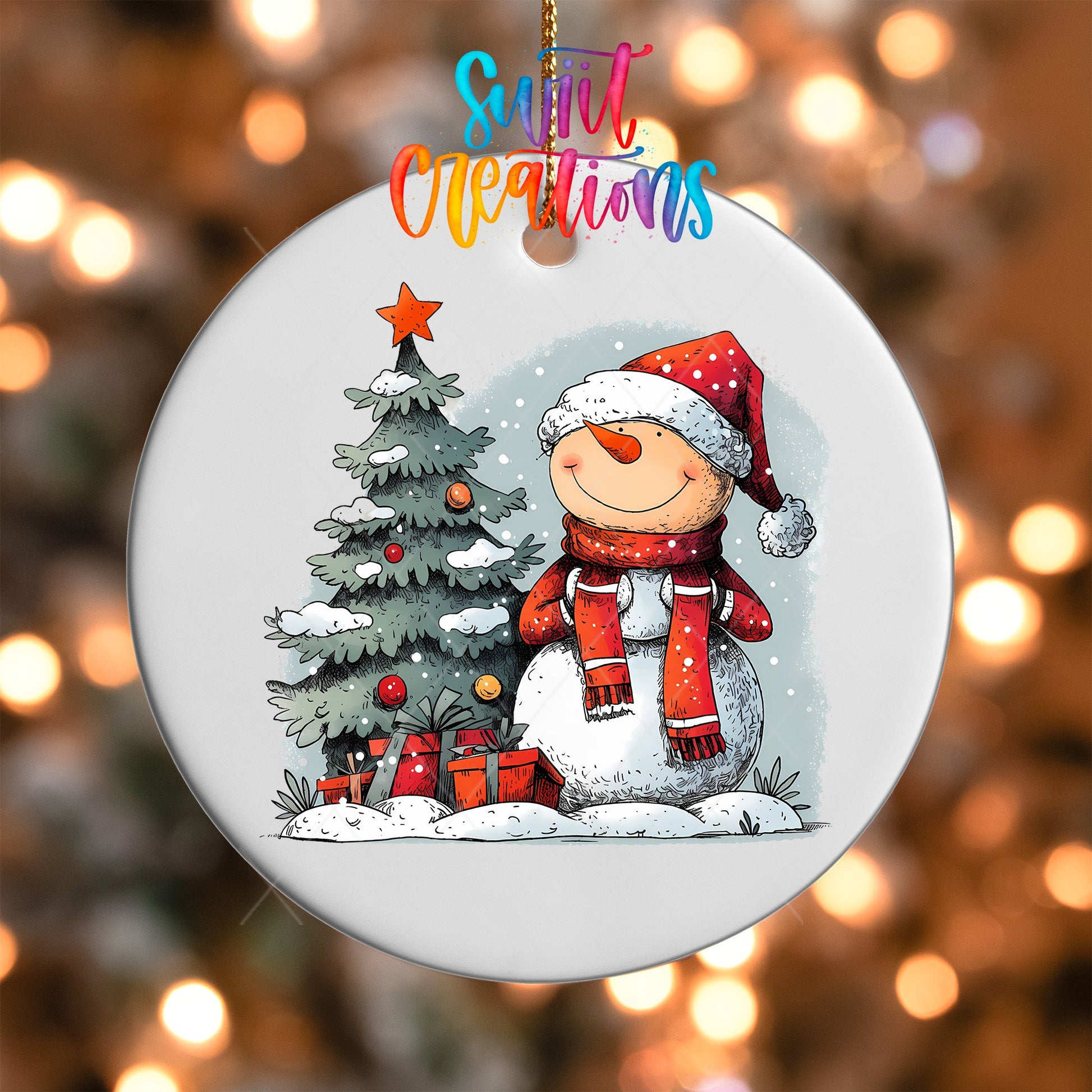 Snowman UV DTF Ornament Transfer | O-1288 - Swiit Creations