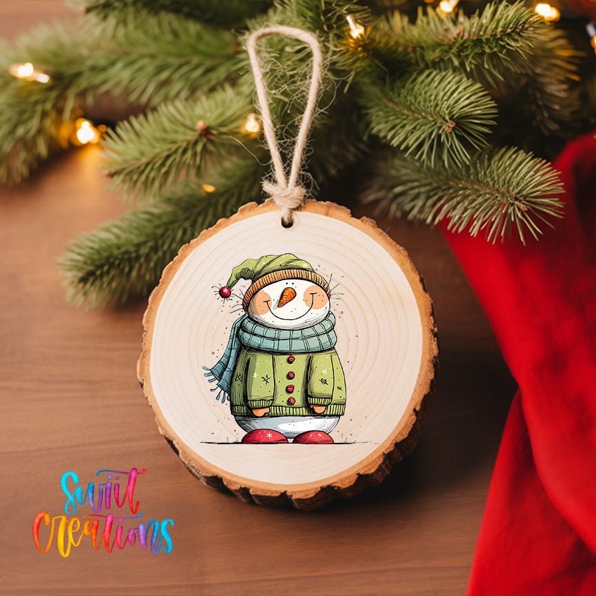 Snowman UV DTF Ornament Transfer | O-1290 - Swiit Creations