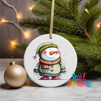 Snowman UV DTF Ornament Transfer | O-1292 - Swiit Creations