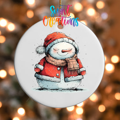 Snowman UV DTF Ornament Transfer | O-1293 - Swiit Creations
