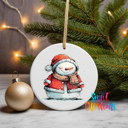 Snowman UV DTF Ornament Transfer | O-1293 - Swiit Creations