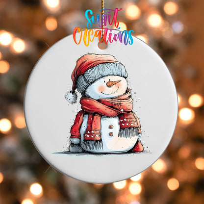 Snowman UV DTF Ornament Transfer | O-1296 - Swiit Creations