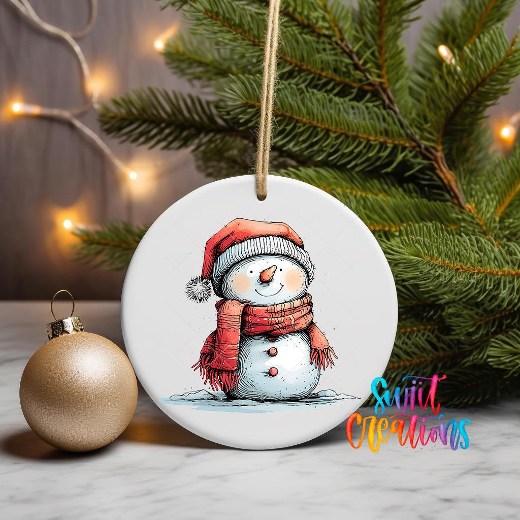 Snowman UV DTF Ornament Transfer | O-1297 - Swiit Creations