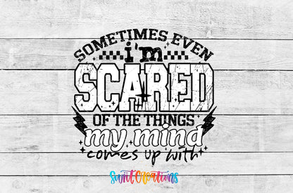 Sometimes Even Im Scared Of My Mind Motel Keychain UV DTF Transfer | MK1585 - Swiit Creations