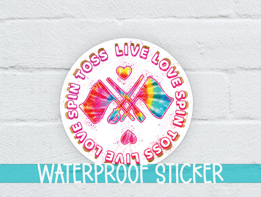 Spin Toss Live Love Sticker SS306 - Swiit Creations