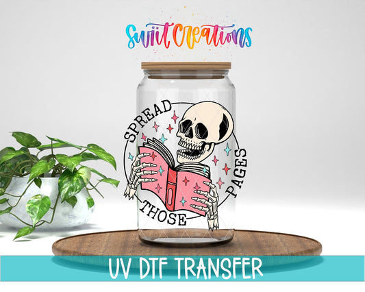 Spread Those Pages UV DTF Cup Decal | UV1348 - Swiit Creations