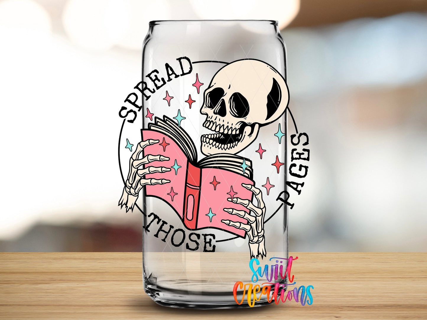 Spread Those Pages UV DTF Cup Decal | UV1348 - Swiit Creations