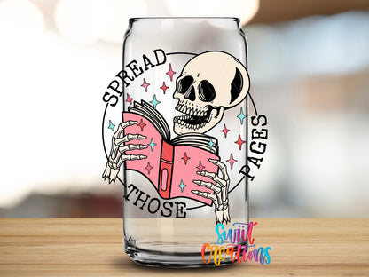 Spread Those Pages UV DTF Cup Decal | UV1348 - Swiit Creations