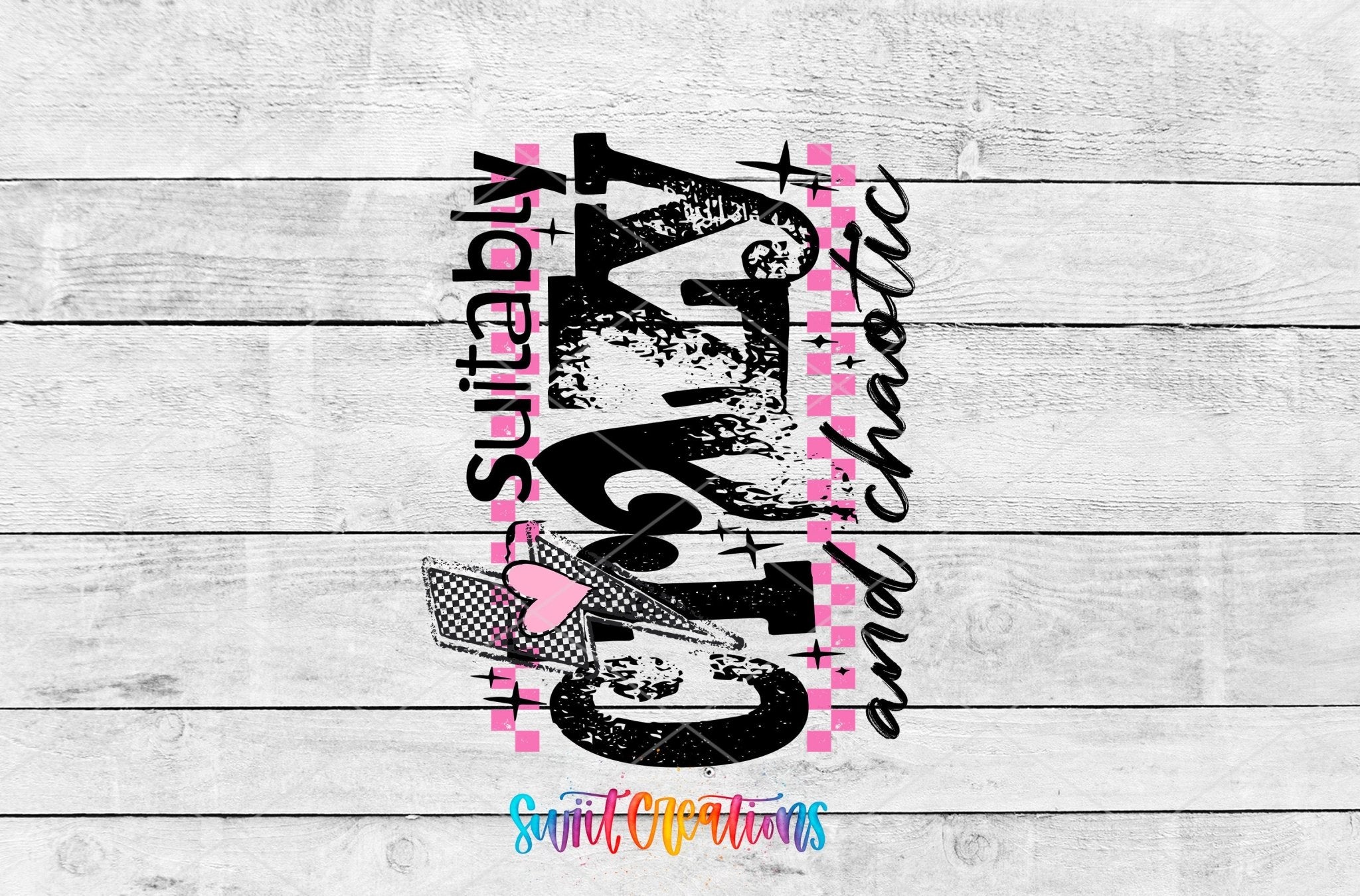 Suitably Crazy Motel Keychain UV DTF Transfer | MK1990 - Swiit Creations